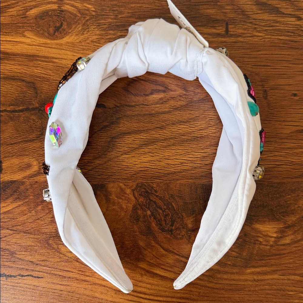 Rodeo Babe White Beaded Headband
